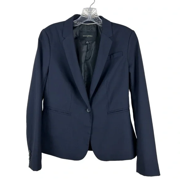 Banana Republic Navy One Button Blazer - Picture 5 of 10